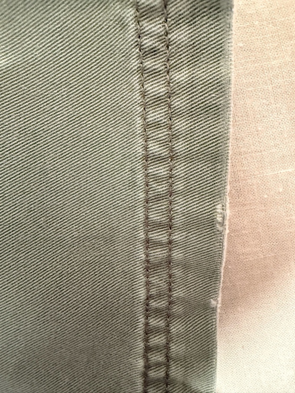 J.Crew Olive Green Wide-Leg Chino Pants | Utility Pocket Detail | 100% Cotton - Picture 14 of 15